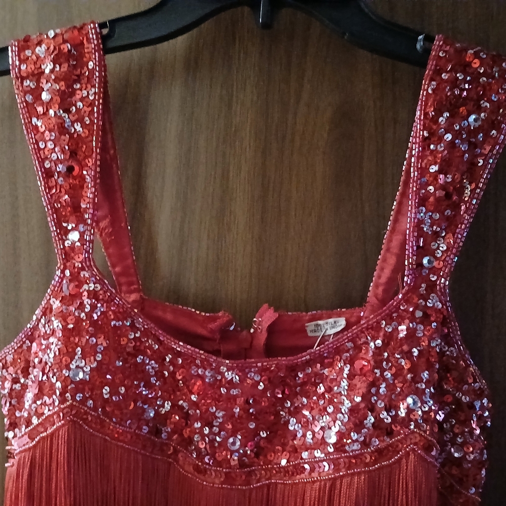Source Unknown Red Sequin Mini Dress - image 3